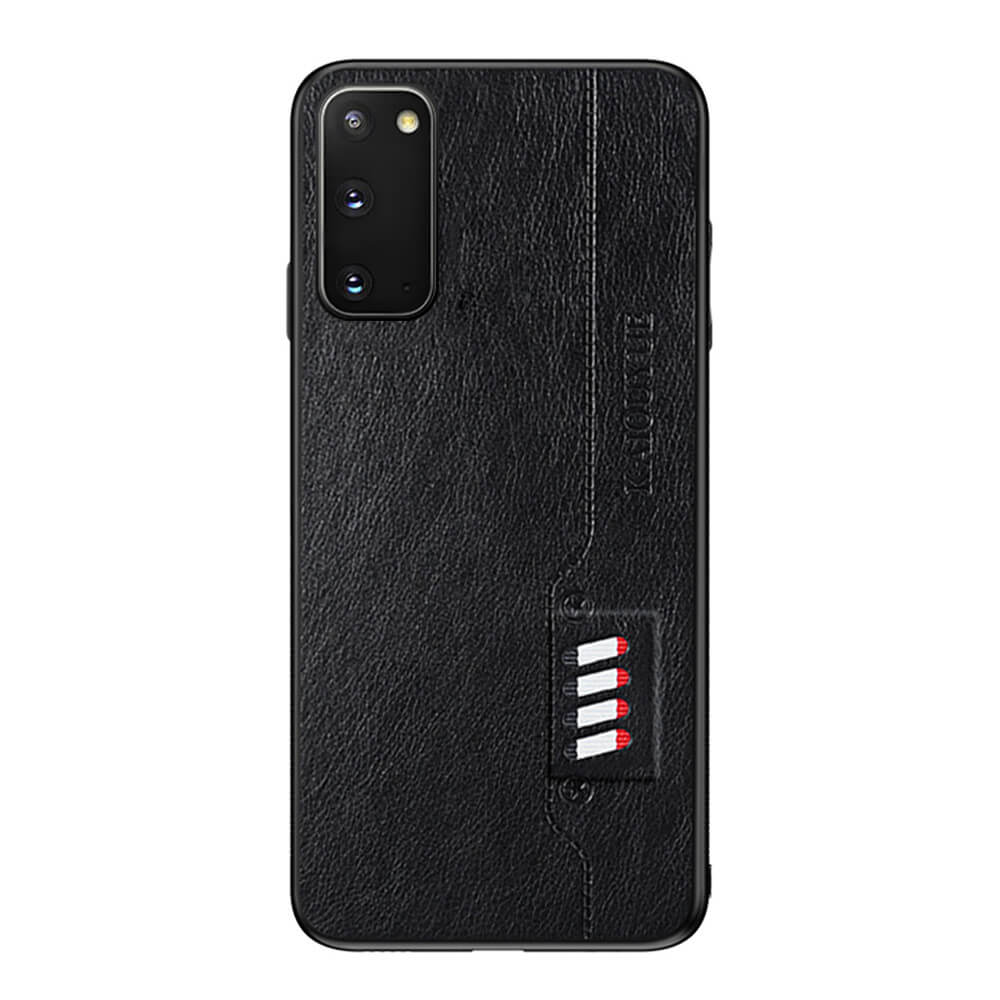 Custodia rigida in pelle di lusso per Samsung Galaxy S20 FE custodia morbida antiurto Cover posteriore su armatura Samsun S20 FE S 20 Fun Edition: S20 FE 4G / Black