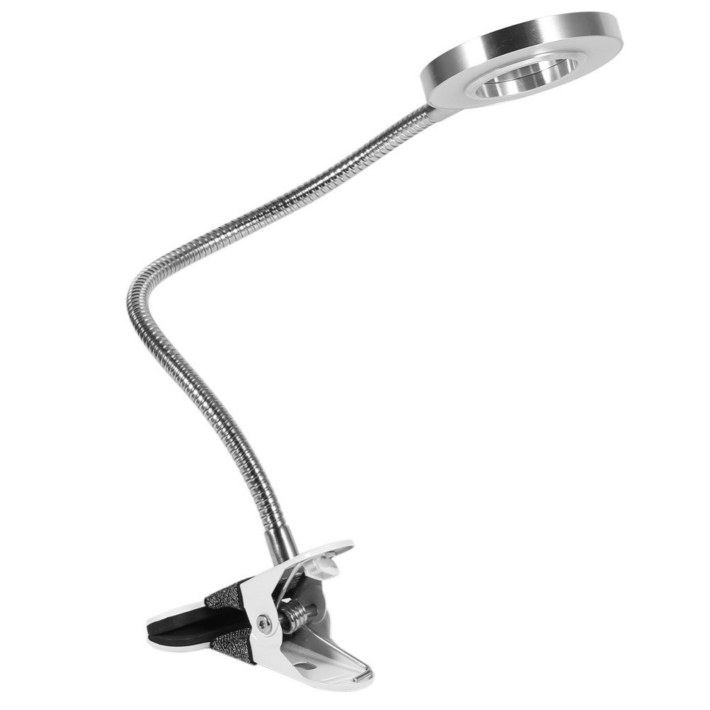 Lampe De Bureau LED Pliable - Lumière Blanche Réglable - Pour Manucure, Tatouage, Maquillage, étude - Batterie Intégrée Portable