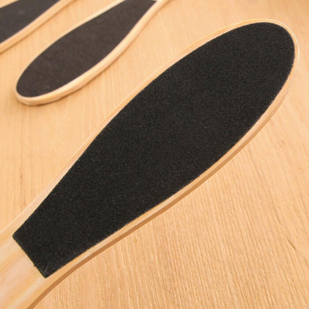23 cm professionel houten pedicure rasp te glad hård grof tør taaie huid dubbelzijdig fodfil ålfjerner til foden