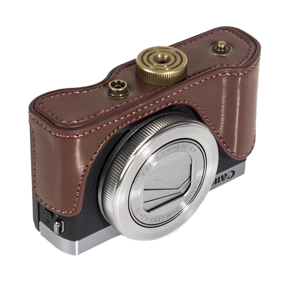 Étui rigide en cuir pour appareil photo, PU, pour Canon Powershot G7 X G7X Mark II III (G7XIII G7XIII ) Mark2 Mark3 G7X2 G7X3