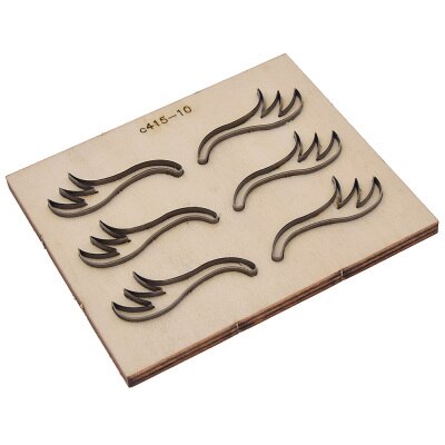 Handmade Multi Shaped Cutter Template Steel Punch Cutting Wood Mold For Leather Crafts DIY Making Tools: 2