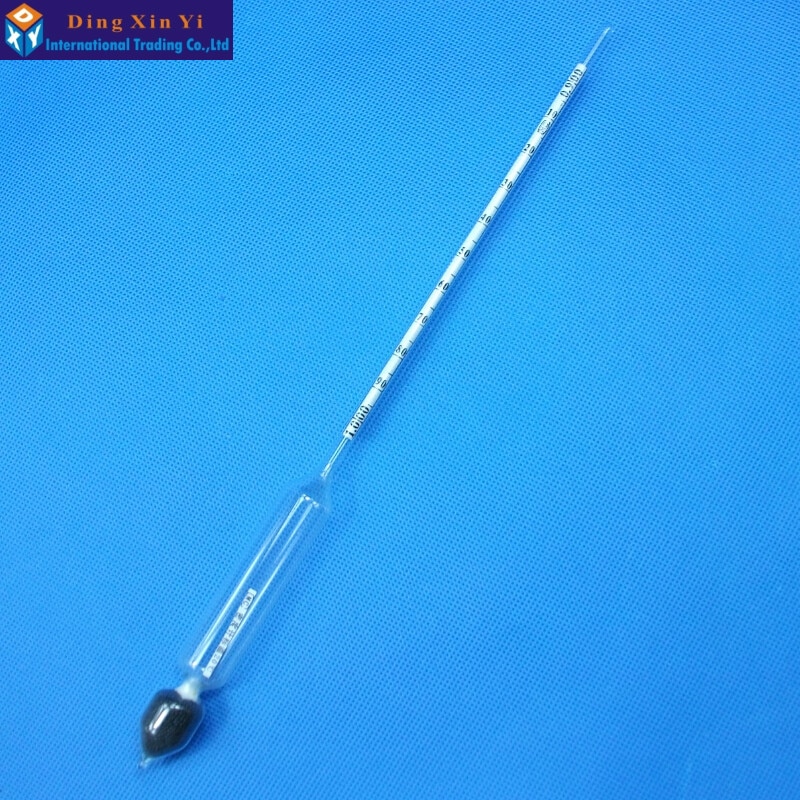 2PCS/lot 0.9-1.0/m3 portable glass Densitometers glass liquid hydrometer densimeter Density Meter