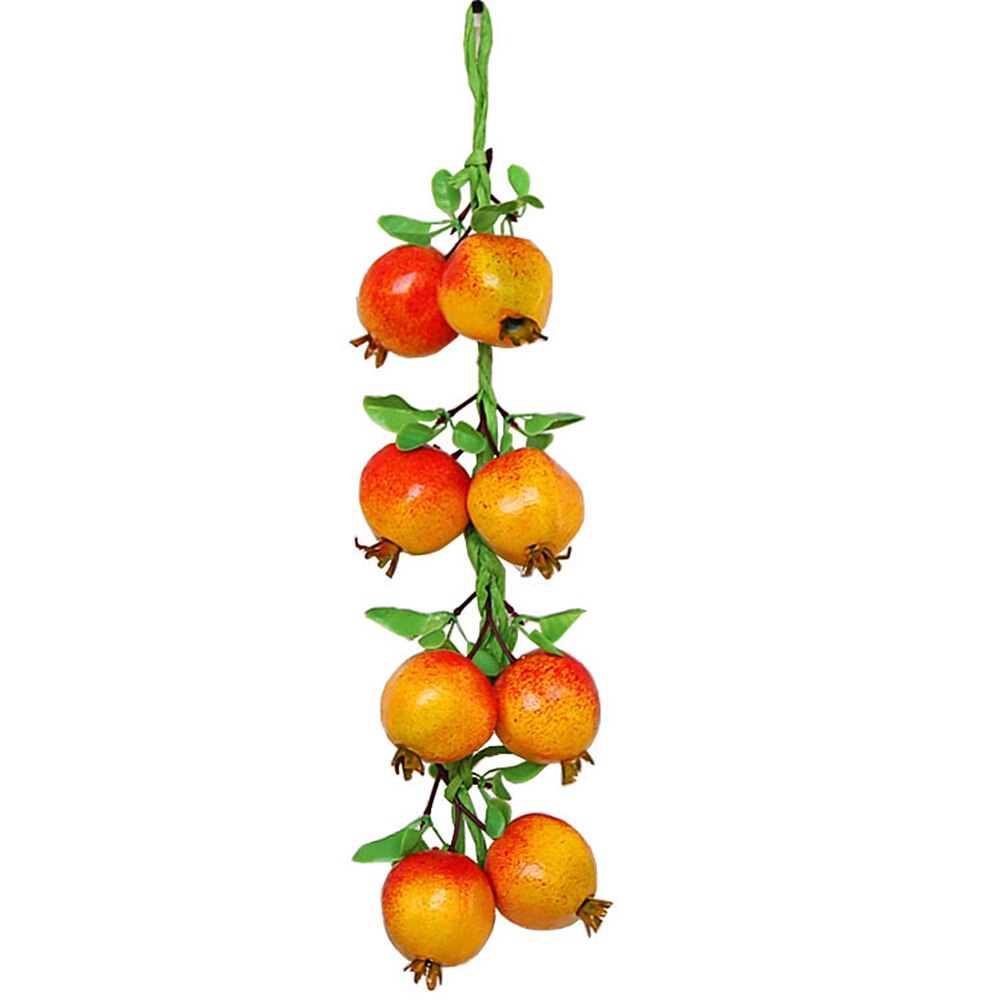 Simulación de patatas Chili cuerdas de fruta Artificial vegetal espuma modelo granja Hotel decoración del hogar fotografía Prop: Pomegranate