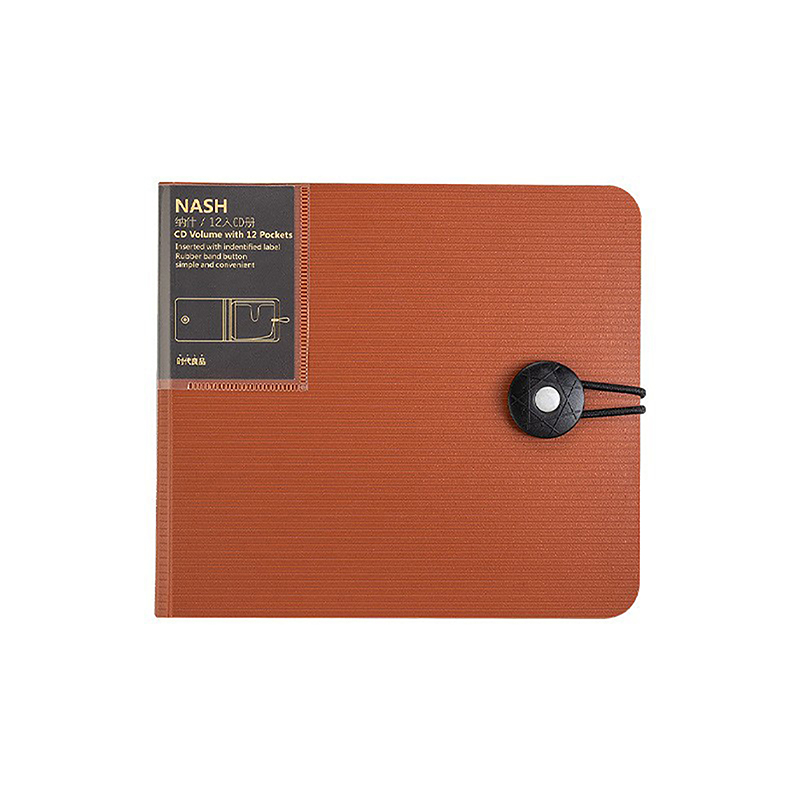 Transparent Color Plastic Disc CD Case DVD Holder Wallet Storage Bag Organizer Cover Bag Box CD DVD Album Box Cases With Buckle: Dark Khaki
