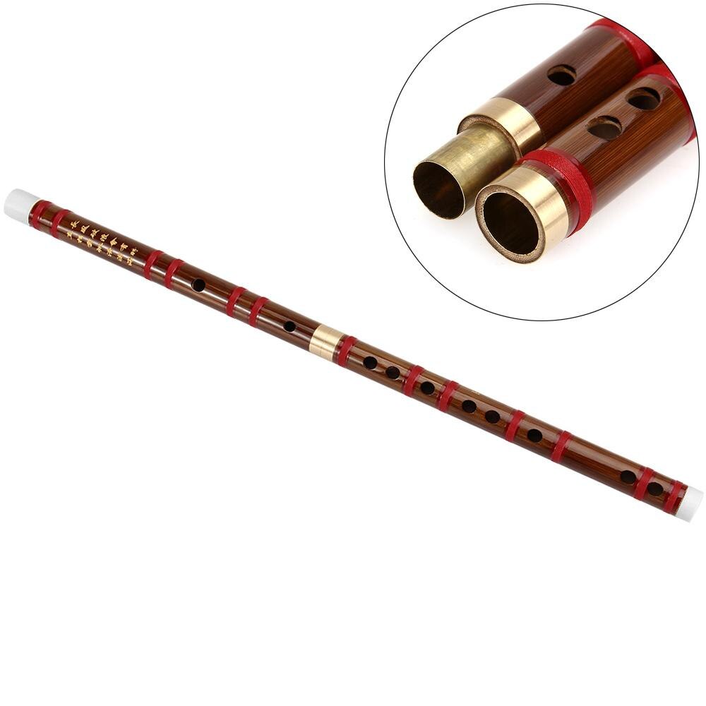 Dizi-instrumento Musical chino tradicional hecho a mano, flauta de bambú en tono de llave D E F G