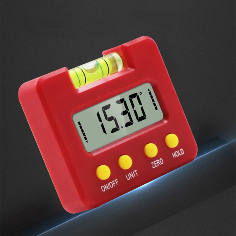 Mini Magnetic Horizontal Bubble Angle Meter Digital Display Protractor Inclinometer Electronic Level Gauge