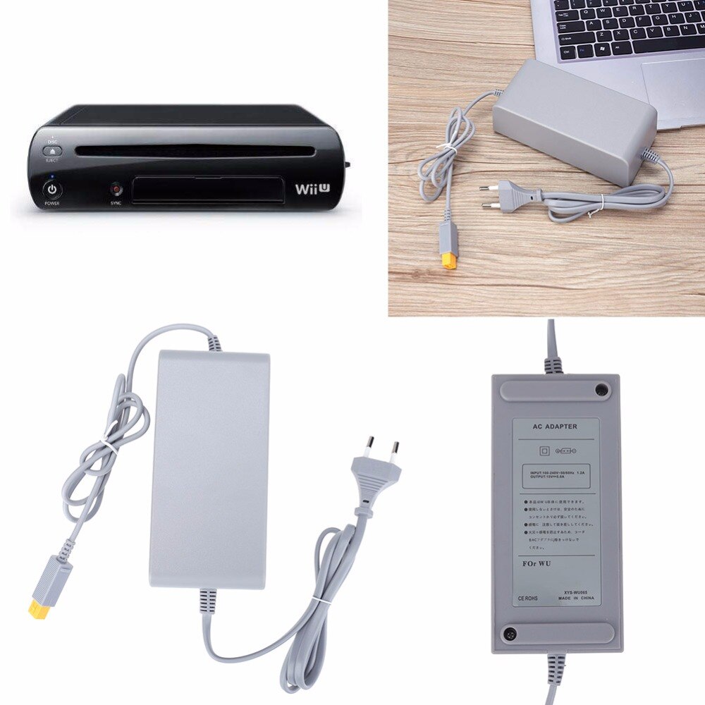 Eu Plug Ac Power Supply Adapter 15V 5A Gamepad Controll Power Opladen Converter Docking Station Voor Nintendo Wii U game Console