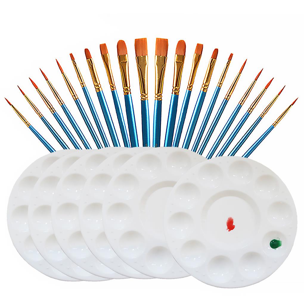 26 Pcs/set Painting Brush Palette Set Artist Students Watercolor Acrylic Oil Painting Brush Tool Kit