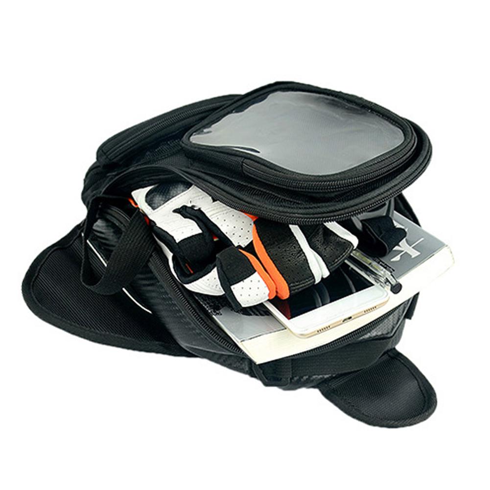 Bolsa de tanque de combustible de aceite para motocicleta, alforja magnética impermeable para teléfono, accesorios para moto