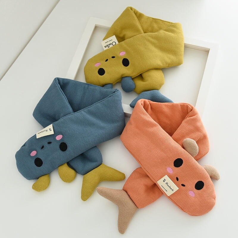 Écharpe d'hiver pour enfants, châle épais à col, garde au , pour garçons et filles, ZZ-355