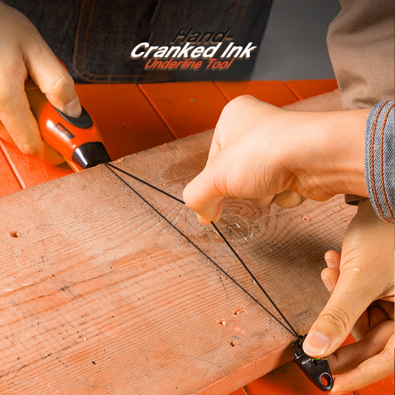 Hand-Cranked Ink Fountain With 50ml Ink Carpenter Marking Cord Woodworking Ground Scriber Underline Tools