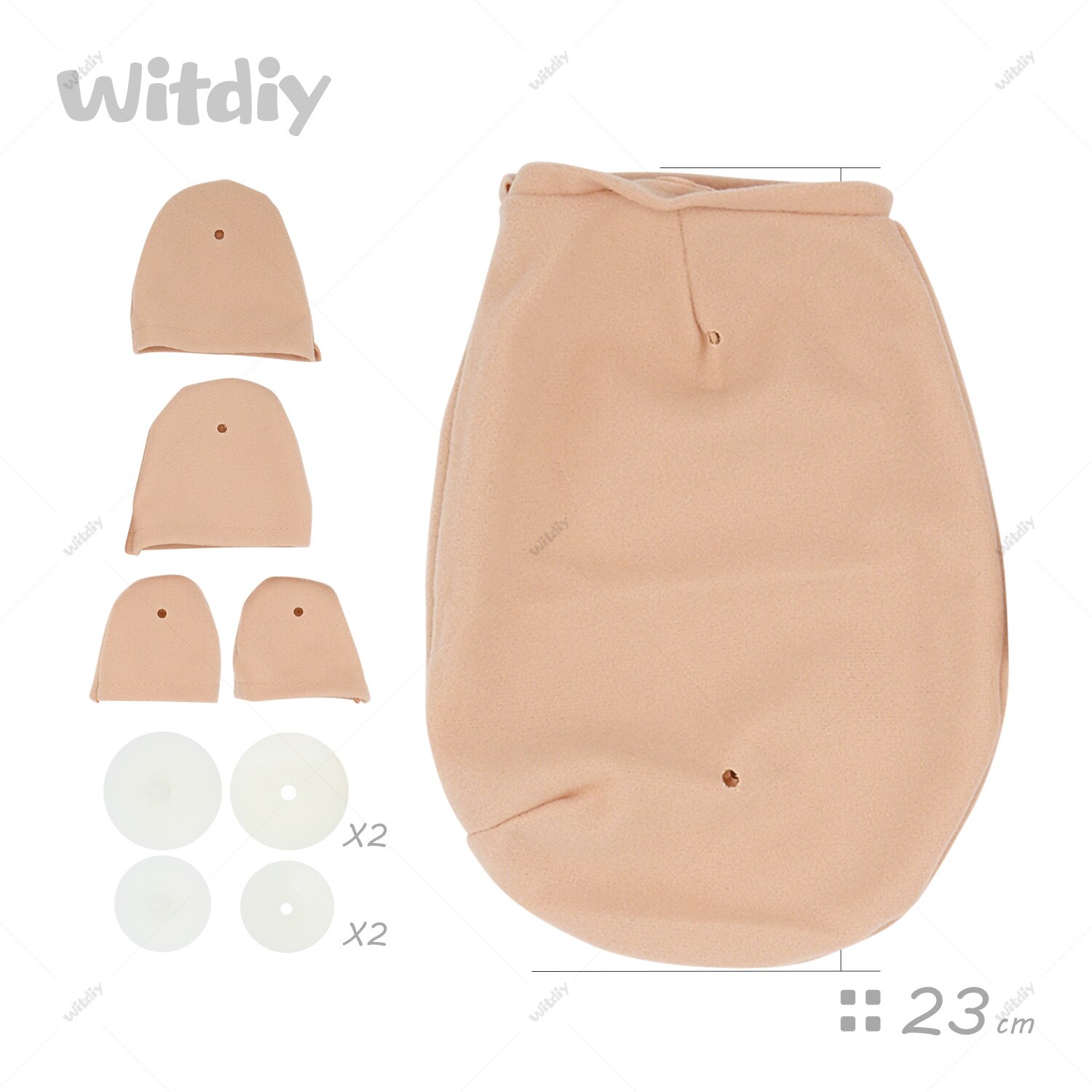 Witdiy muñecas Reborn cuerpo de tela: Tobiah