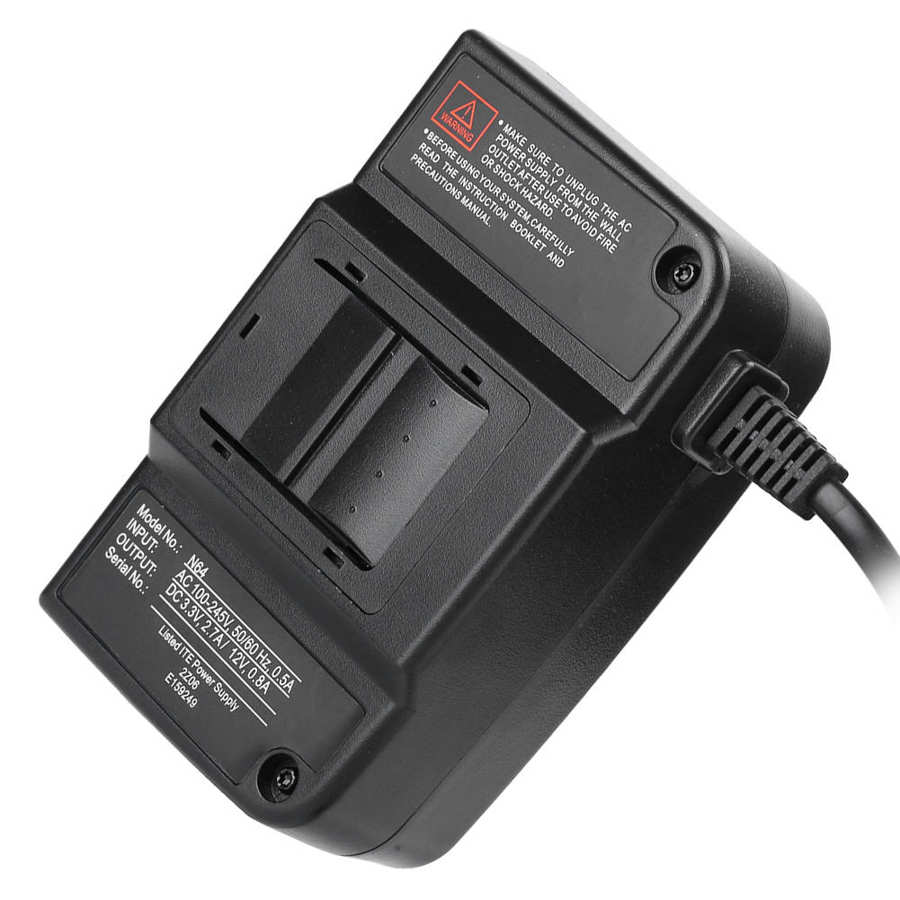 N64 Power Transformer AC Adapter Power Supply for Nintendo N64 Extension Cable 100-240V US plug