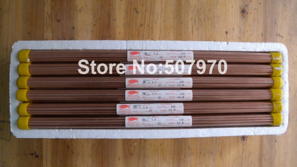 Ziyang elektroda miedziana rura pojedyncza otwór3.0 * 400mm dla EDM WIERTARKA