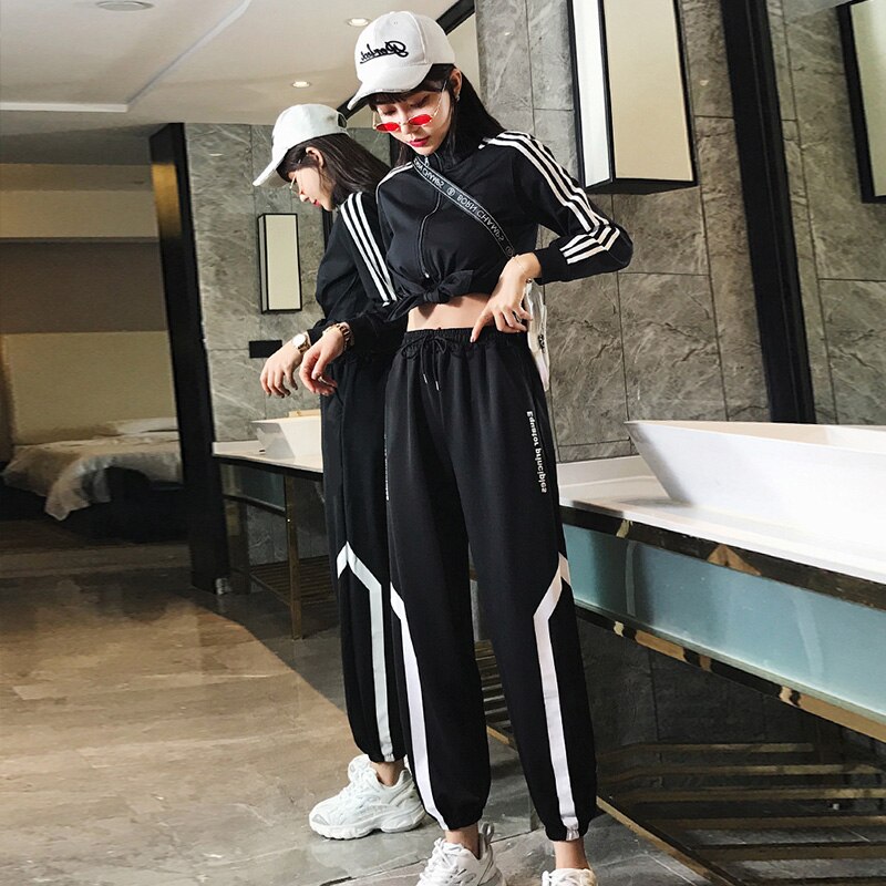 Mode Hip Hop Kostuum Vrouwen Jazz Dance Prestaties Kleding Street Dance Praktijk Slijtage Dj Ds Gogo Dansers Rave Outfit DC3462
