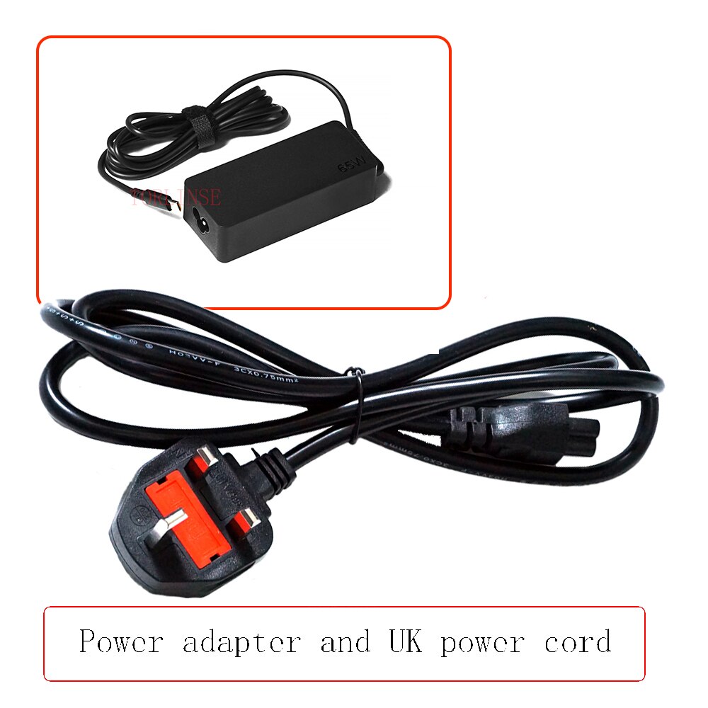 20V 3.25A 65W USB Type C Power Adapter Charger for Lenovo Thinkpad X1 carbon Yoga X270 X280 T580 P51s P52s E480 E470 s2 Laptop: UK