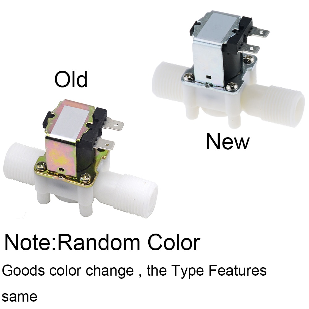 12V 24V 220V 1/2 "elettrovalvola in plastica distributore magnetico per lavatrice acqua potabile regolatore di pressione pneumatico