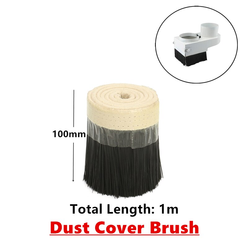 CNC Router Dust Shoe Nut 70/75/80/85/90/100mm Spindle Engraving Milling Machine Brush Cleaner Woodworking Tools CNC Dust Cover: 100mm Width.