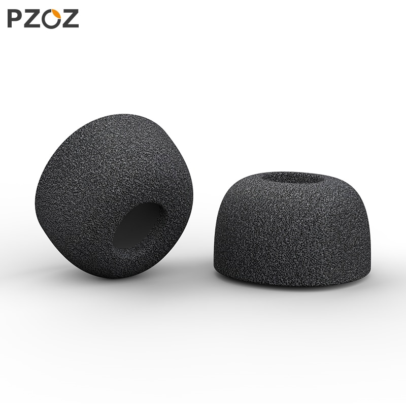 Pzoz 6 st för airpods pro tips öron hörlurar memory foam för airpods 3 bluetooth hörlurar tillbehör brusreducering 4 st