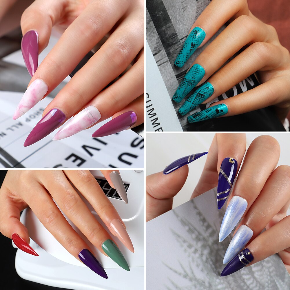 Coscelia neglesæt gel neglelak sæt med 36w uv led lampe 10/20 farver soak off manicure værktøj sæt negle kunst dekorationer