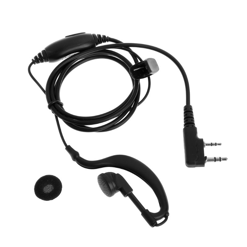 Headset walkie talkie line øreprop 2 pin ørestykket øretelefon transceiver til kenwood tk th tyt baofeng uv -5r handy radio