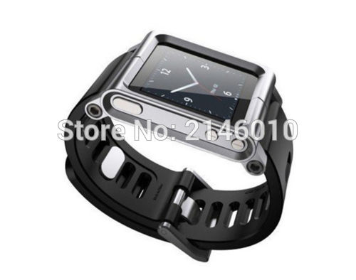 Bracelet de montre multi-touch Kit Bracelet de poignet pour iPod Nano 6 6th 6g boîtier en aluminium en métal