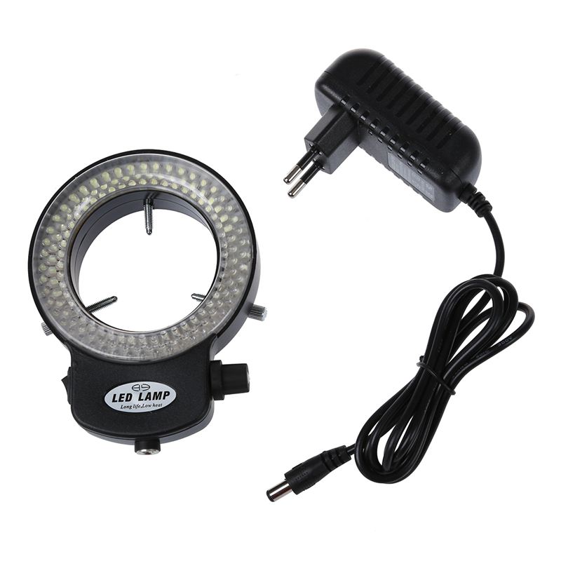 --144 led miniskop ring lys ring lys 0 - 100%  justerbar lampe til miniskop ring lys
