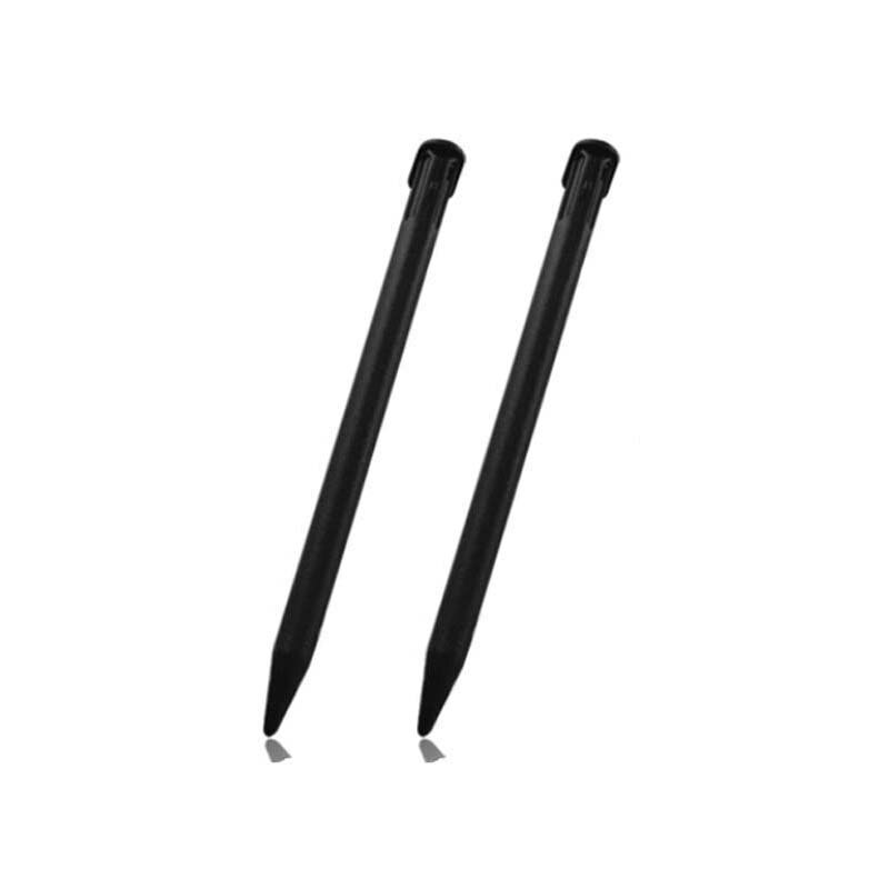Lápiz táctil de plástico de tamaño perfecto, accesorios de juego Lápiz de pantalla táctil para Nintendo 3DS XL LL, negro/blanco, 2 uds.
