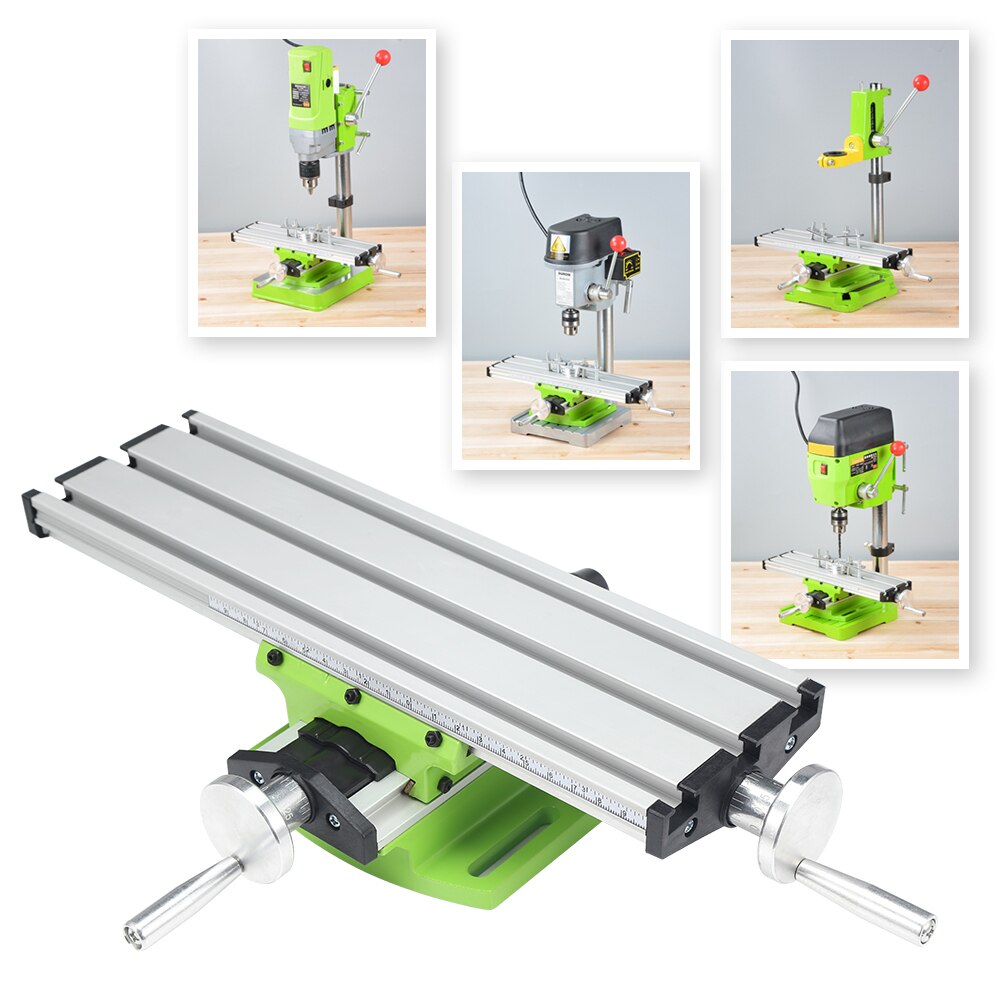 Mini Multifunction Bench Vise Fixture Drill Milling Machine Compound Table Adjustment Worktable