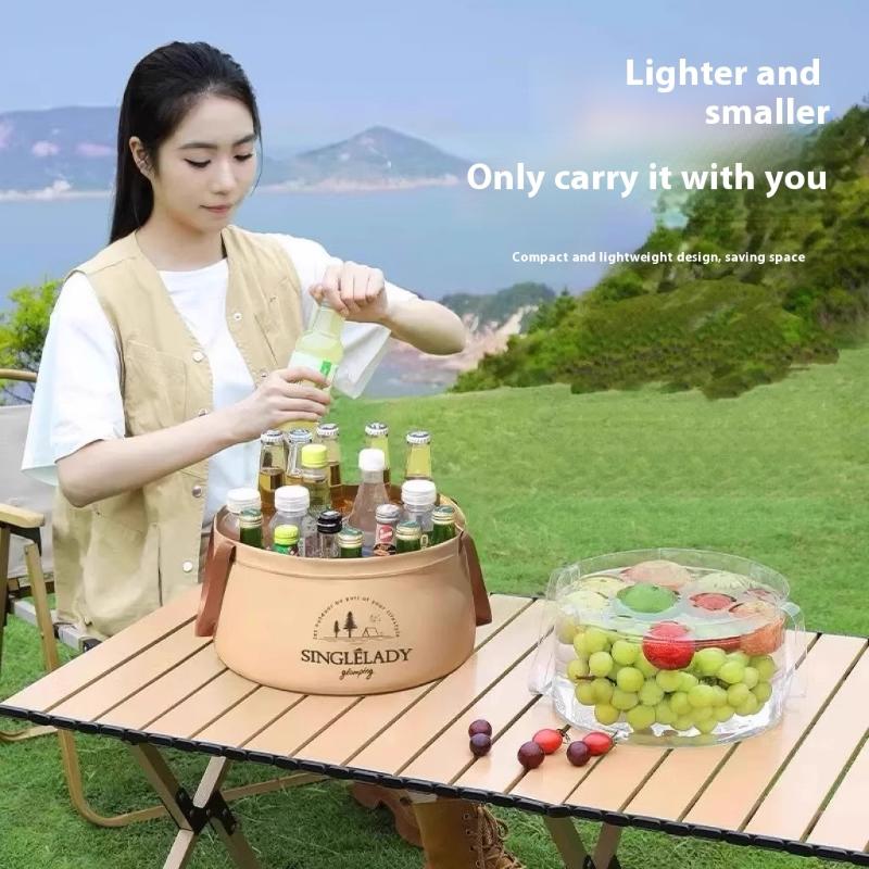 1PC 6.8/12L Car Folding Bucket Waterproof Foldable Sink Portable Travel Foldable Basin Camping Hiking Fishing Storage Bucket
