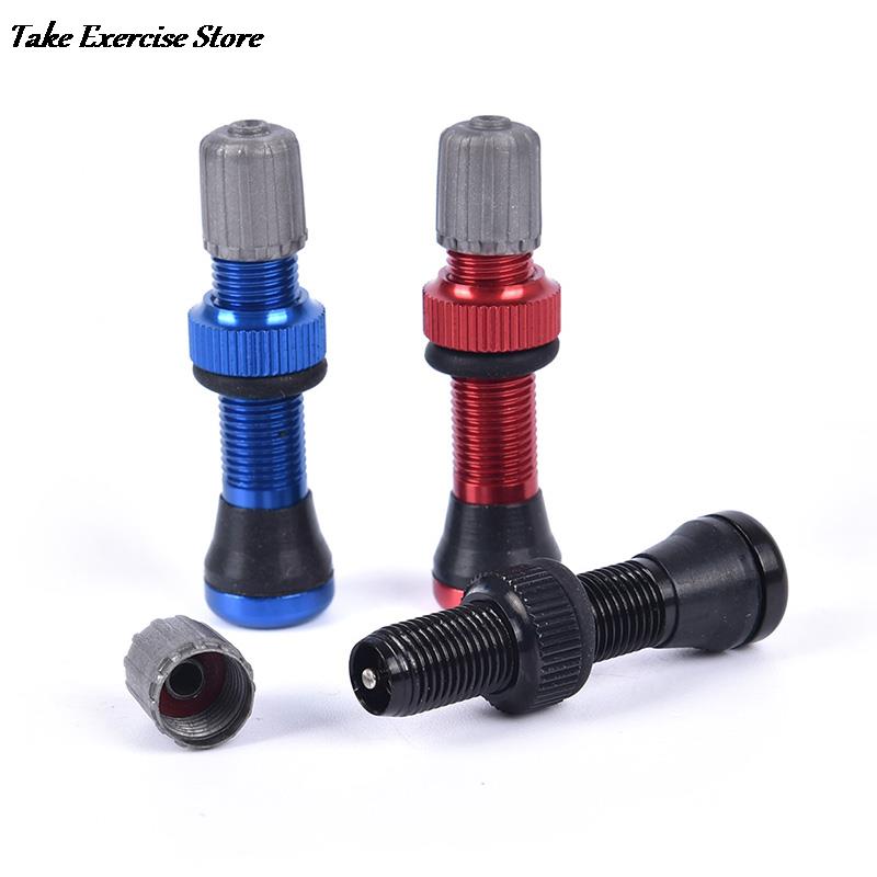 1 stuks 45mm mtb fiets schrader tubeless ventiel voor mountainbike ventiel velg wiel tubeless band ventiel