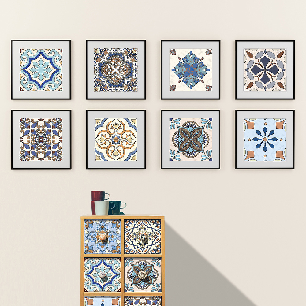 10pcs Crystal Tile Self-adhesive 3D Wall Sticker Kitchen Wallpaper Murals Waterproof Sticker for Living Room Bathroom Decoration