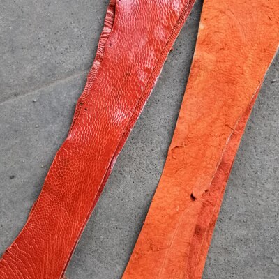 1 pcs Struisvogel leer stof voor horloge band/gesp 35*2.6 cm: 8