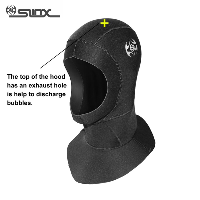 Slinx heren dames duikmuts nekmasker volledig gezichtsmasker hoed 3mm neopreen waterdicht koudebestendig speervissen zwemmen duiken capuchons