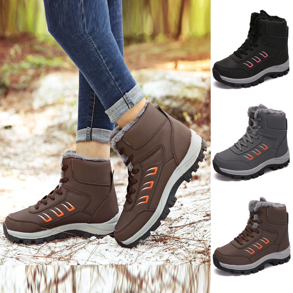 Klv Vrouwen Leisure Outdoor (Wandelschoenen Keep Warm Sport Schoen Platte Dikke Bodem Dames Sneeuw Gym Sneakers Voor vrouwen Zapatillas #3
