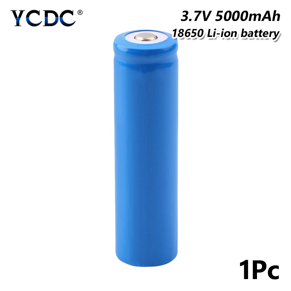 1/2/4/6 Piece Stable 5000mAh 18650 3.7V Rechargeable Cell Li-ion Lithium Batteries Headlamp Torch Flashlight Bateria Replacement: 1 piece