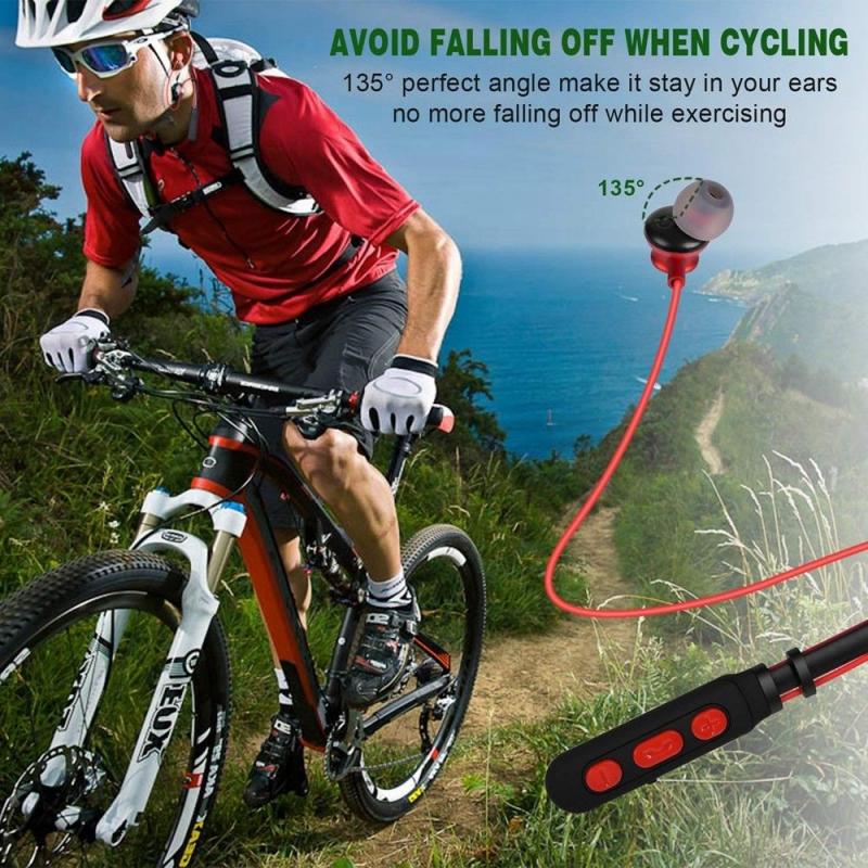 Magnetische Draadloze Bluetooth Oortelefoon Stereo Noise Cancelling Sport Headset met Microfoon Gaming oorhaak Oortelefoon voor IPhone