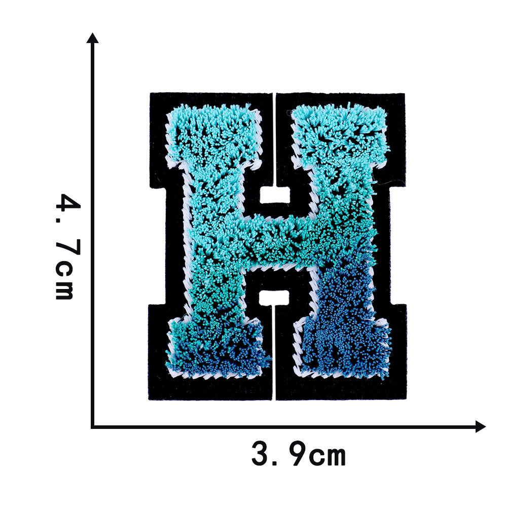 Letters Toothbrush Embroidery English Patches For Sew On Clothing Patch Clothes Applique DIY Garment Hat Decor: Gun Metal