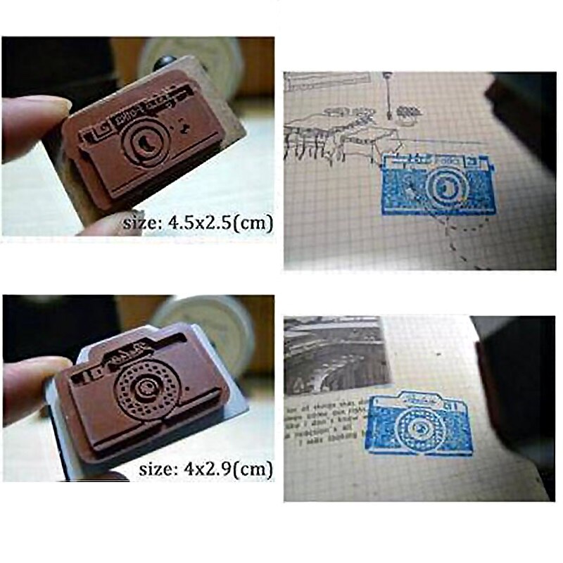 1 Teile/paket Neue Holz Klar Stempel Alte Kamera bilden Briefmarken Für Scrapbooking Papier Notizbuch Dekoration Stempel