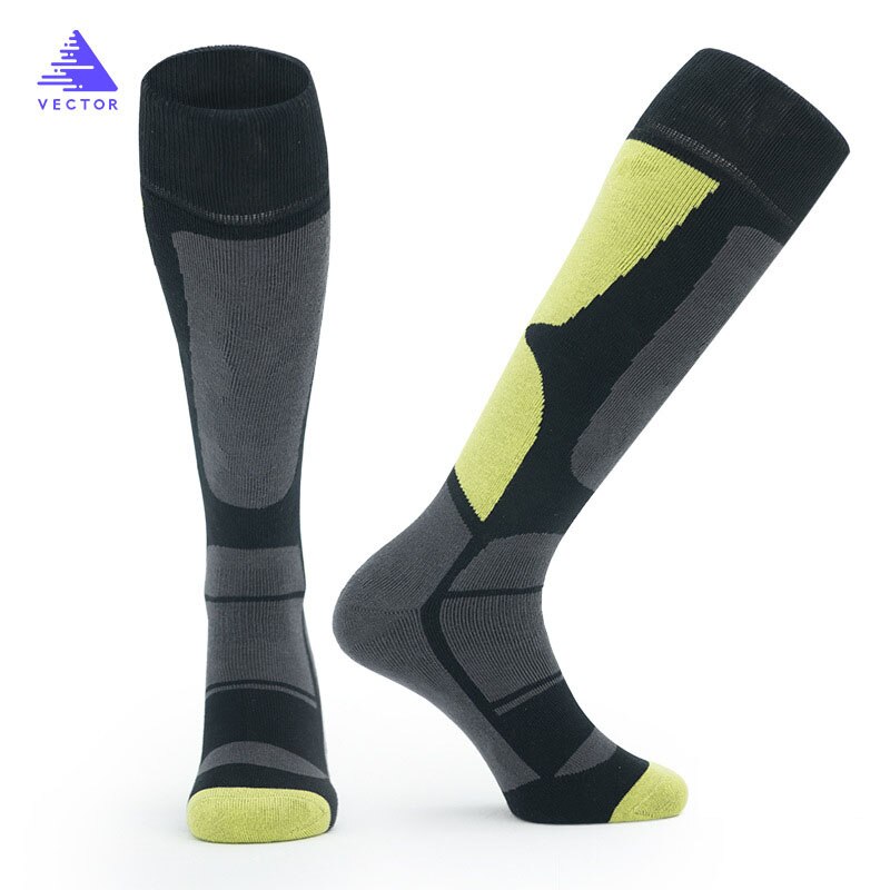 Ski Socks Thick Cotton Sports Snowboard Cycling Skiing Soccer Socks Men & Women Moisture Absorption High Elastic Socks: Color 01 / Female (35-39)