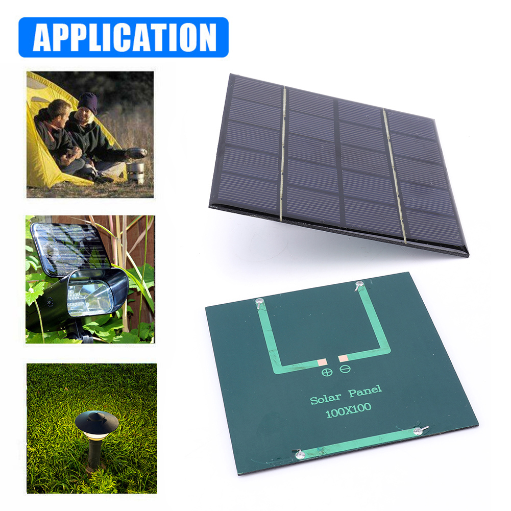 Panel Solar 3W 5V Micro placa de carga Solar cargador rápido portátil célula fotovoltaica para batería de 3,7 V batería de 3-5V/cargador de teléfono