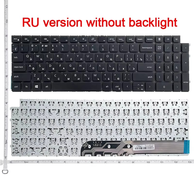 US/RU/SP Laptop Keyboard For Dell Inspiron 15 3525 3520 3511 3515 5501 5502 5505 5510 5518 5511 5515 7500 7501 7510/16 7610: pink
