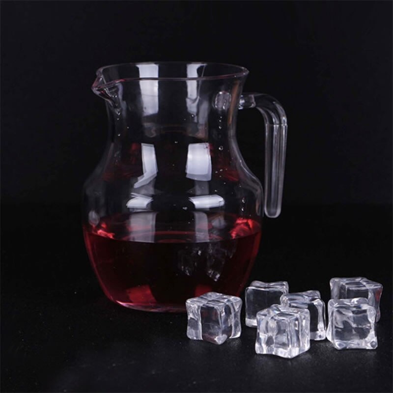 Plastic Serving Pitcher Transparent Water Carafe for Coffee Juice Ice Tea Wine Beverage Dispenser Tea Pot with Lid Drinkware