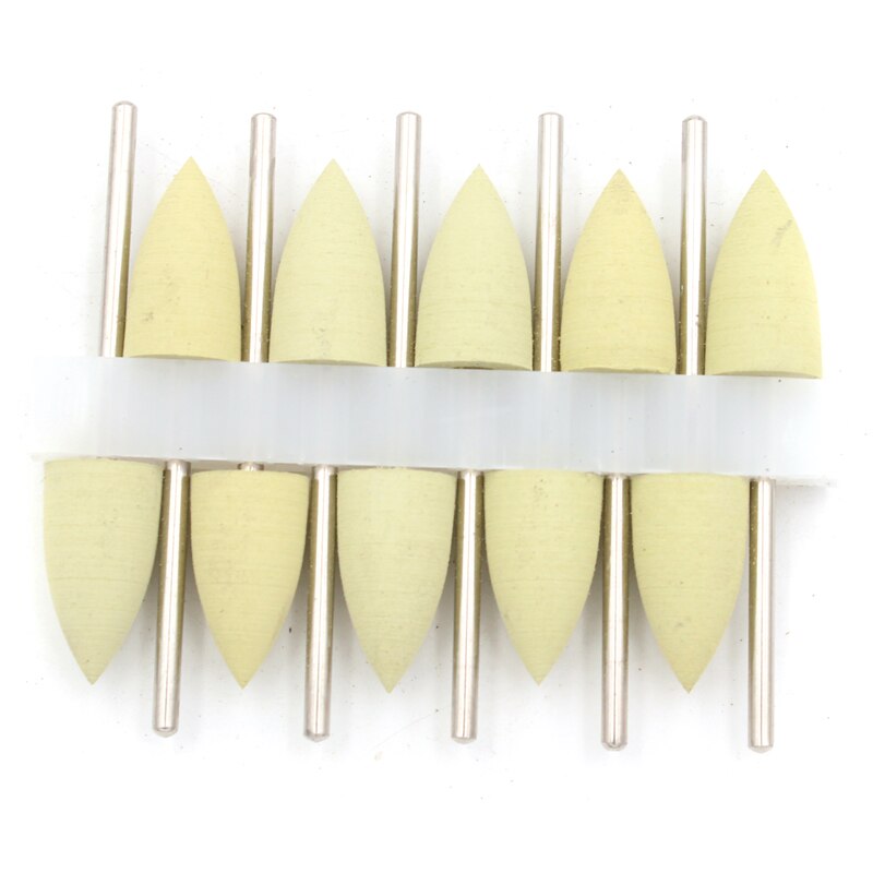 10pc pro søm borespids dyse cutter søm gummi silikone polermaskine slibehoved søm elektrisk manicure boremaskine tilbehør: 8