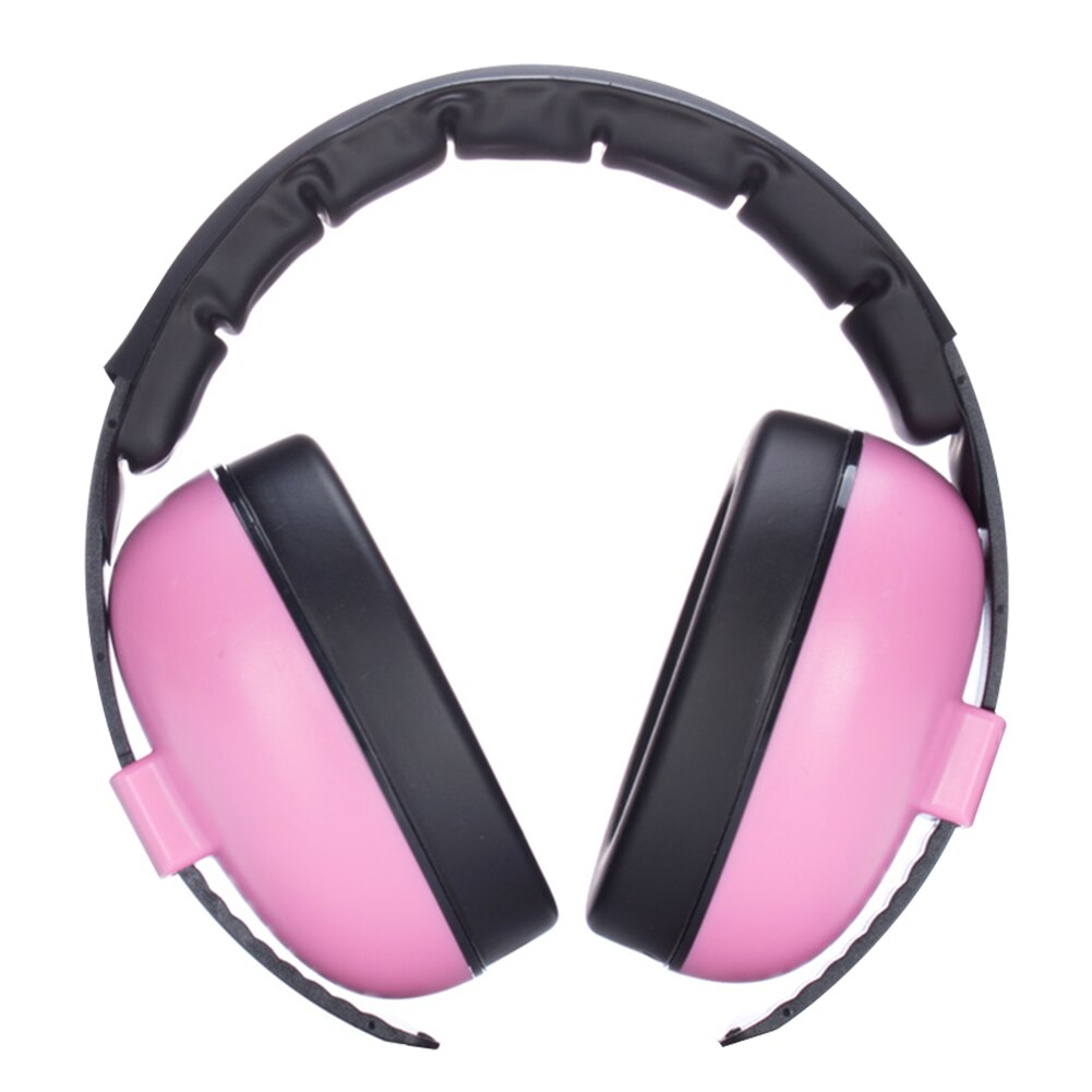 Adjustable Light Weight Sleep Noise Cancelling Sound Safety Ear Hearing Protection Baby Earmuffs Slow Rebound Kids Durable: rose red
