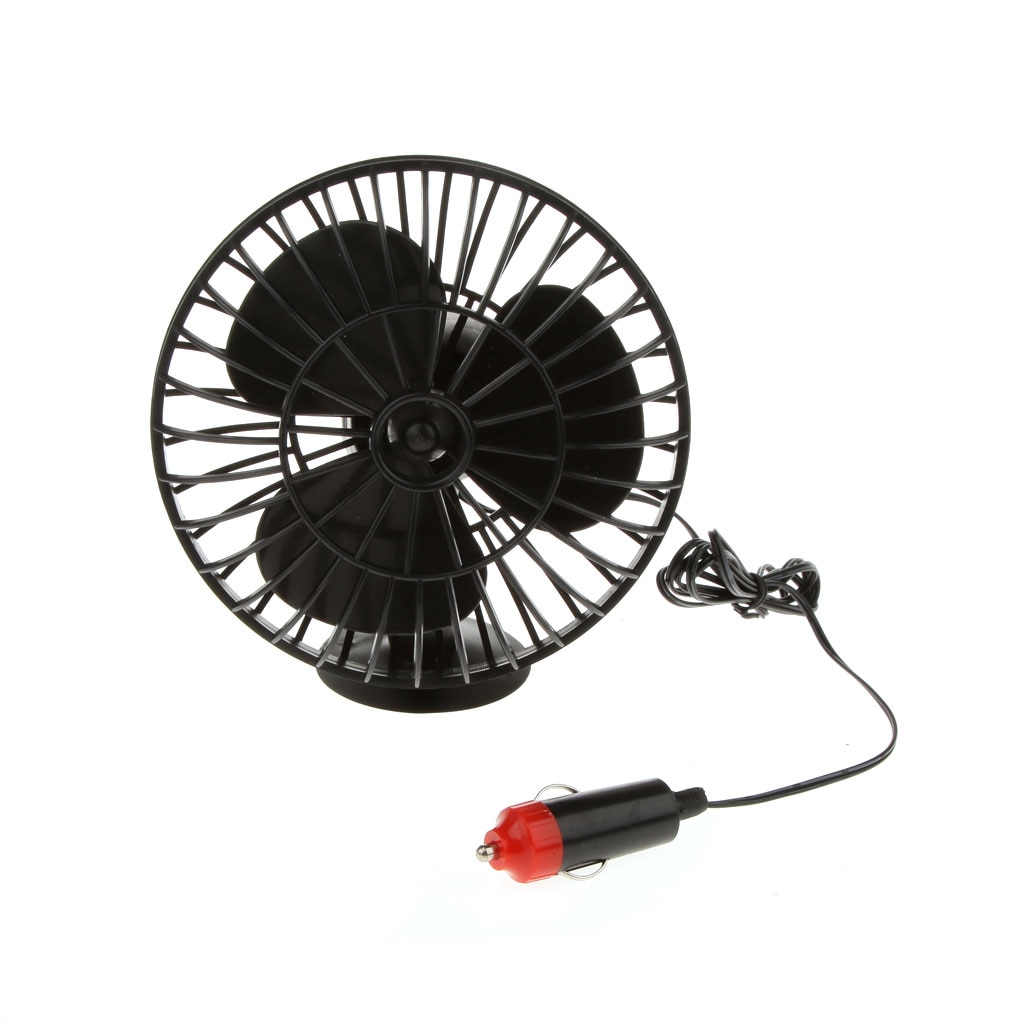 Mini Cooling Ventilator Zwart Voor Auto Truck Sucker Zuignap Zwart