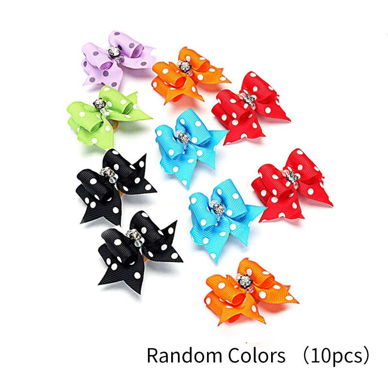 10Pcs Haustier Hund Haar Clips Hund Pflege Zubehör Haustiere Haar Clips Hund Welpen Katze Nette Haar Bowknot Pet liefert: Style 2