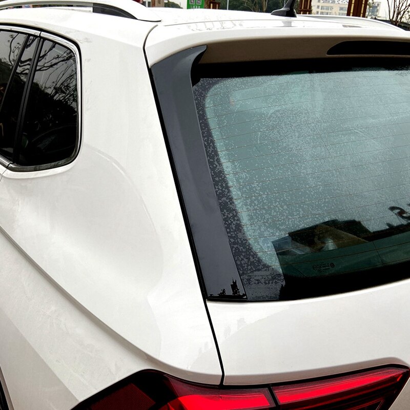 Garniture de séparateur d'aile latérale de Spoiler arrière de fenêtre arrière pour Tiguan MK2 noir brillant 2 pièces