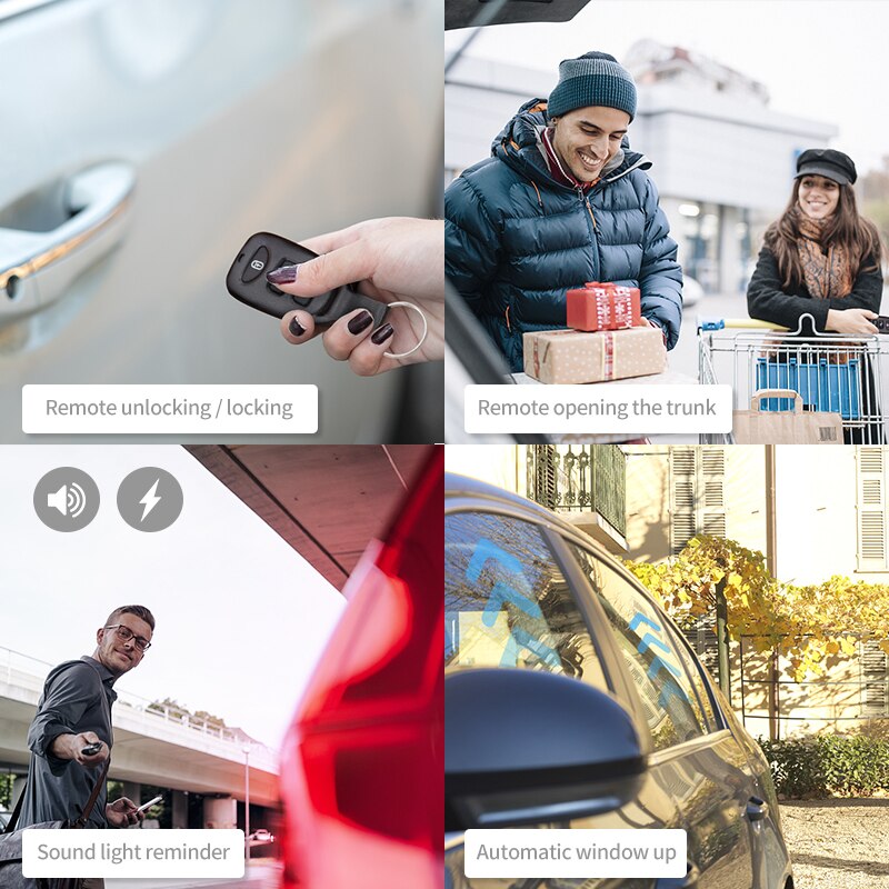 General remote central door lock keyless entry system, remote control to open the trunk, lock automatic window function