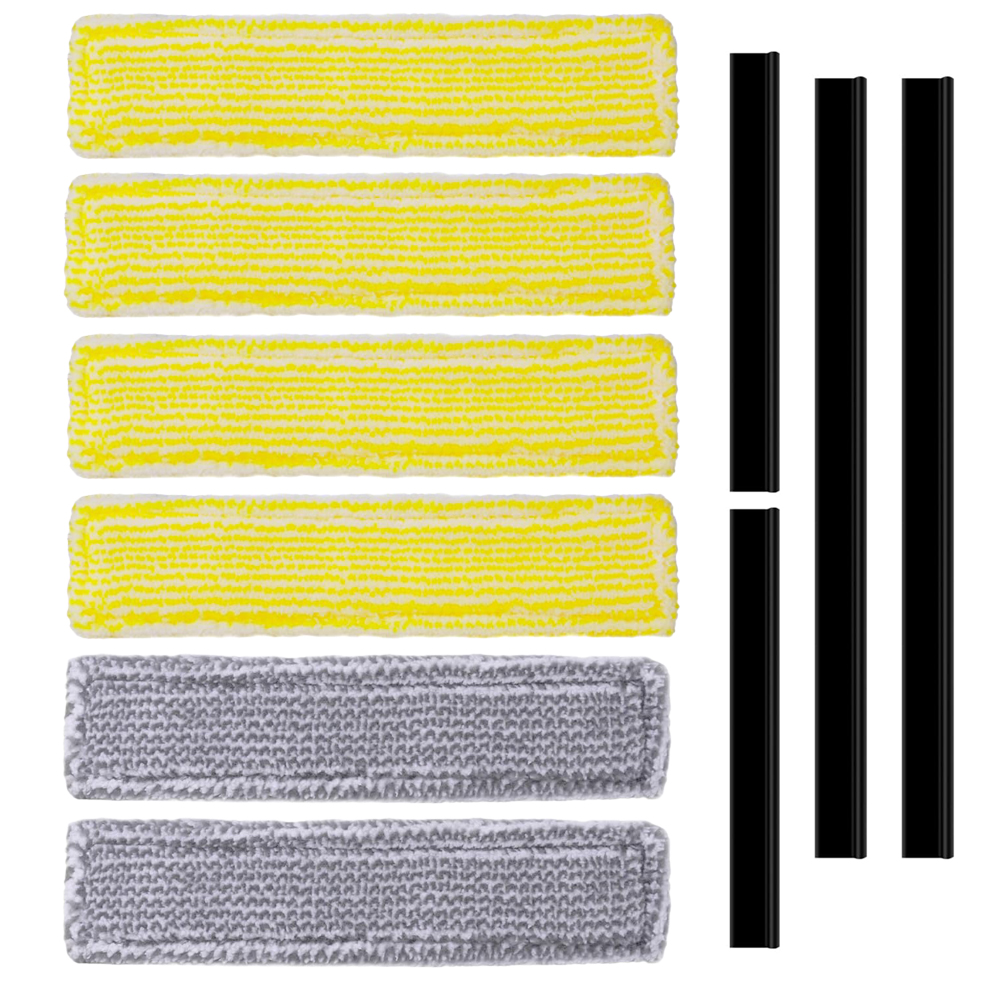 Voor Karcher WV2 WV5 Venster Stofzuiger Wasbare Mop Doek Onderdelen Glas Schone Vodden Rubberen Strip Veeg Glazenwasser: Light Grey